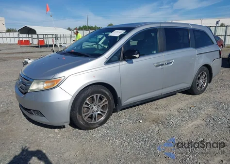 2013 Honda Odyssey Ex-L from USA, damaged, VIN 5FNRL5H66DB052714